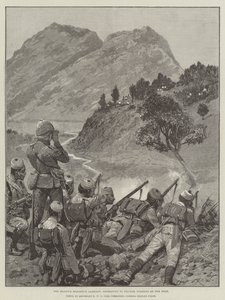 La guarnigione della residenza di Manipur, in ritirata verso Silchar, combattendo sulla strada da Richard Caton Woodville junior